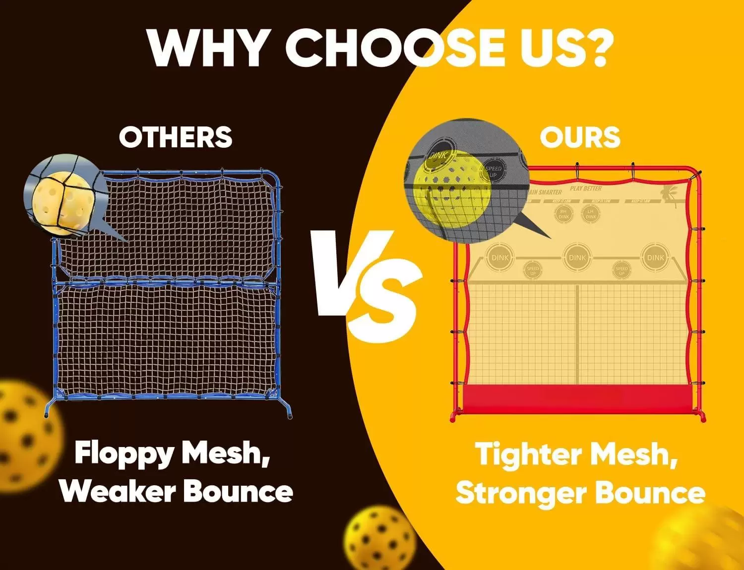 Pickleball em tubo de a&ccedil;o 2 em 1 de 6*6 p&eacute;s