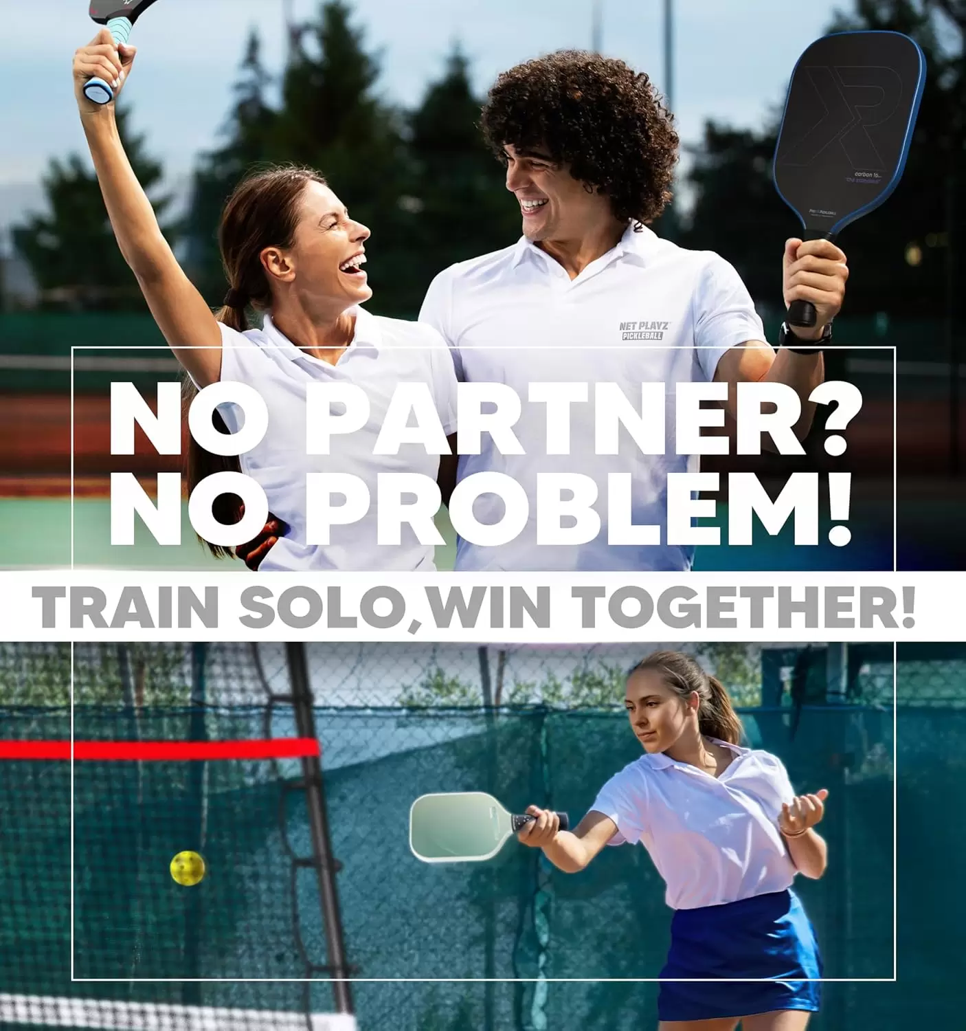 Pickleball III em tubo de a&ccedil;o 2 em 1 de 6*6 p&eacute;s