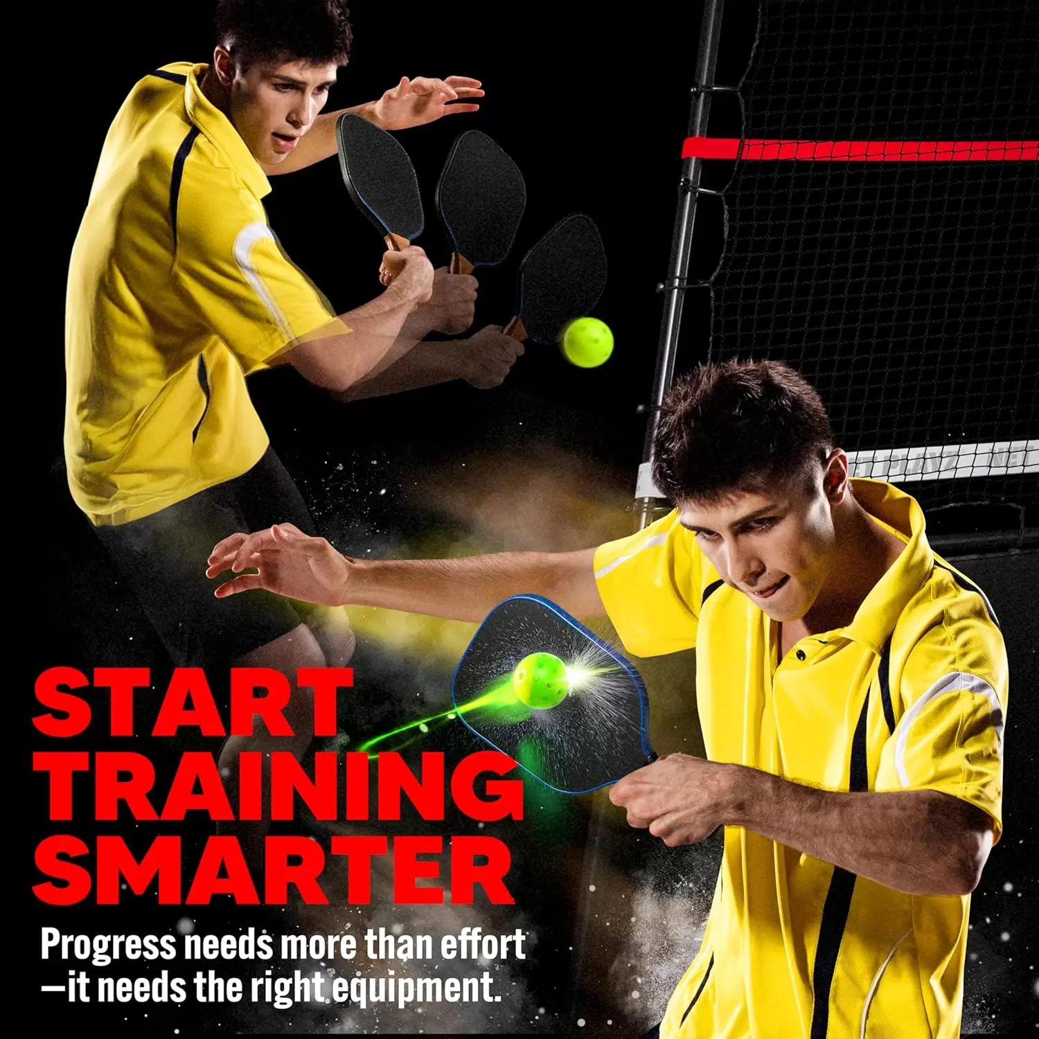 Pickleball III em tubo de a&ccedil;o 2 em 1 de 6*6 p&eacute;s