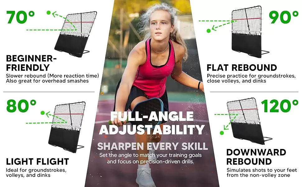 Pickleball III em tubo de a&ccedil;o 2 em 1 de 6*6 p&eacute;s