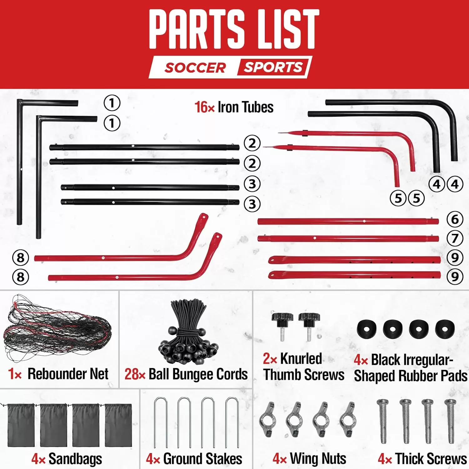 Rede de rebote de futebol