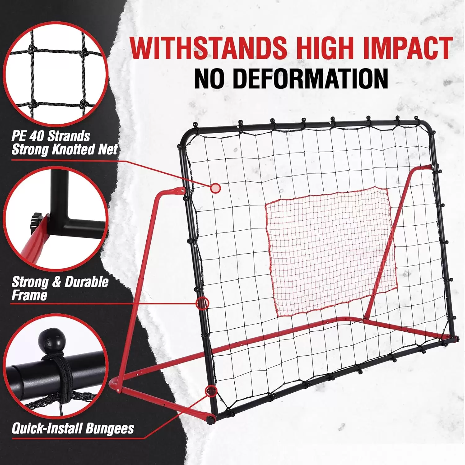 Rede de rebote de futebol