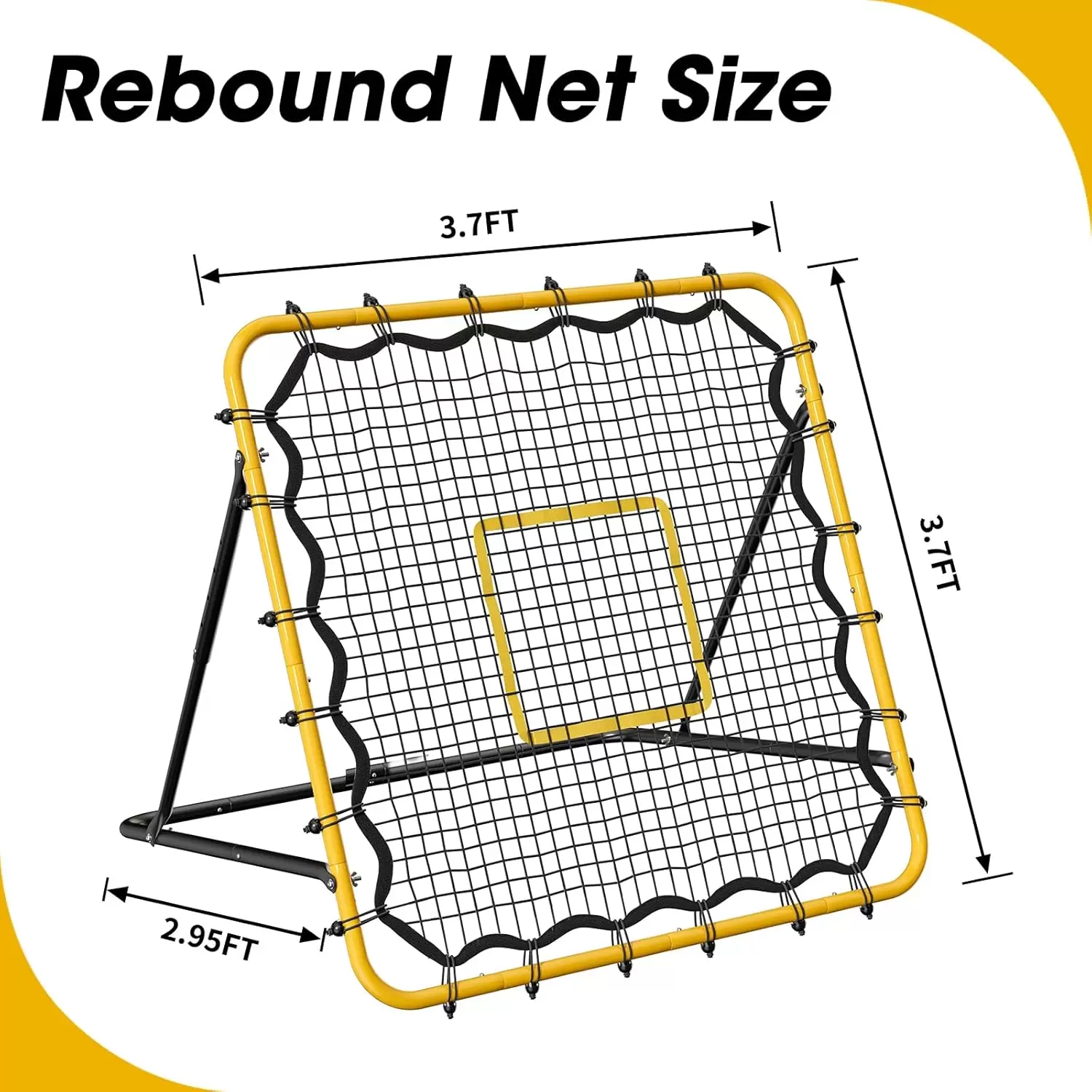 Rede de rebote multiesportiva com &acirc;ngulo ajust&aacute;vel I