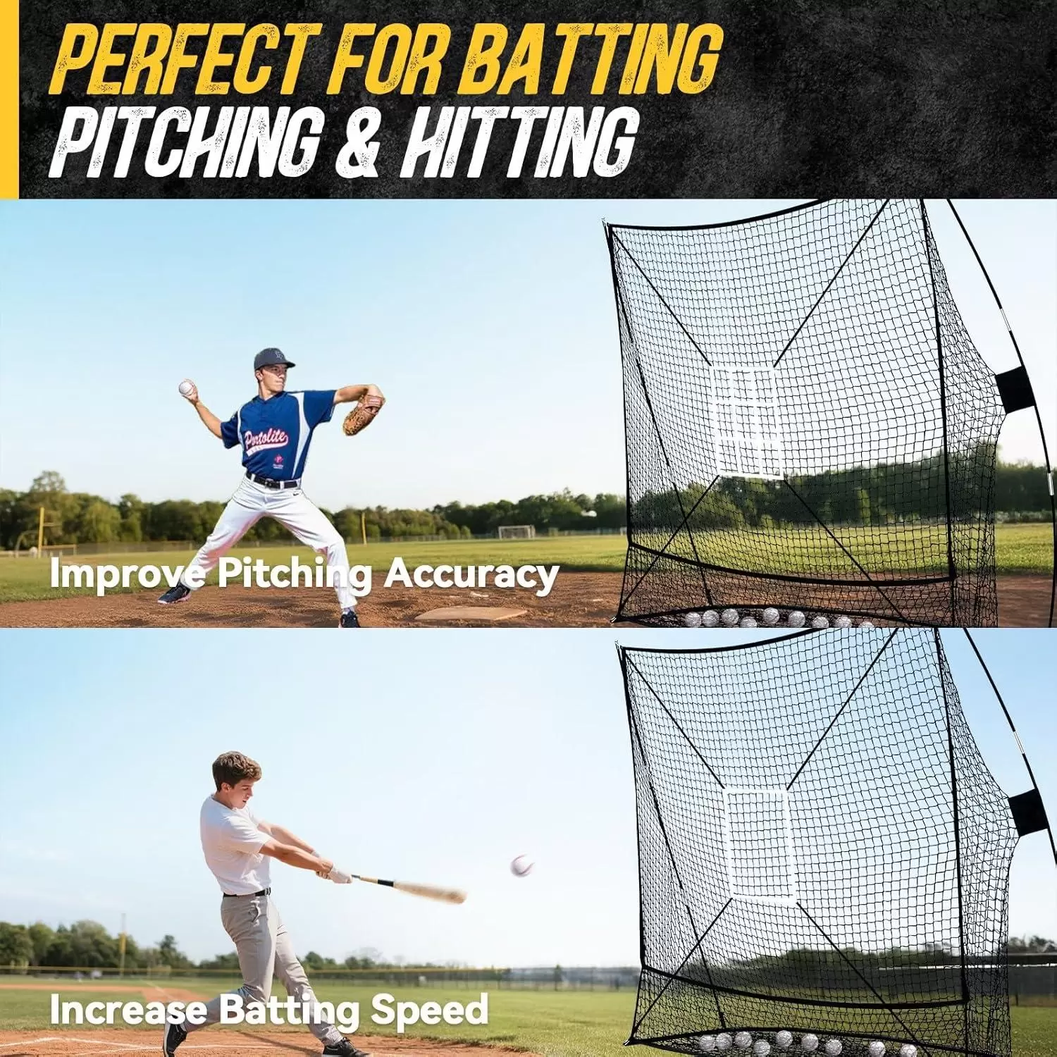 Rede de treino de beisebol