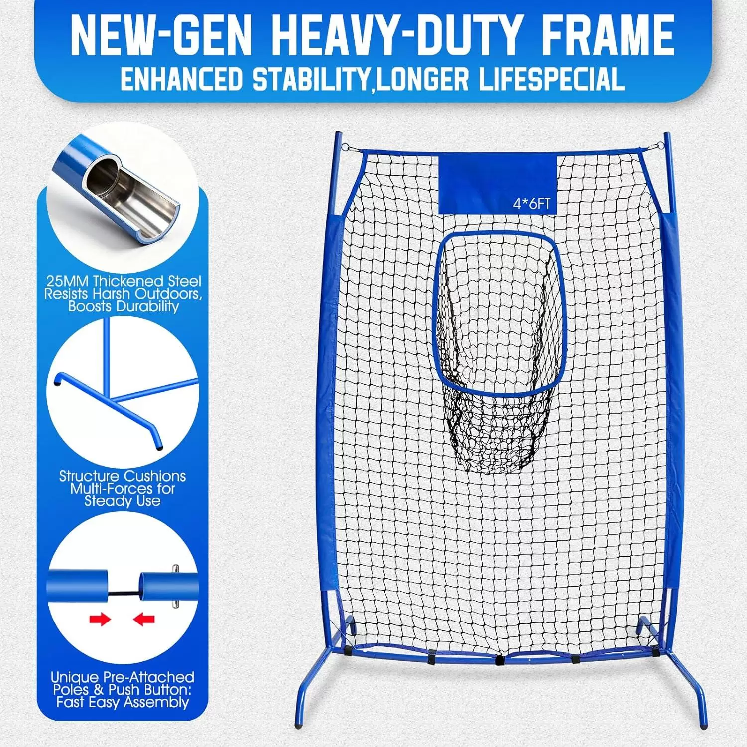 Rede de treino de lan&ccedil;amento de rugby I