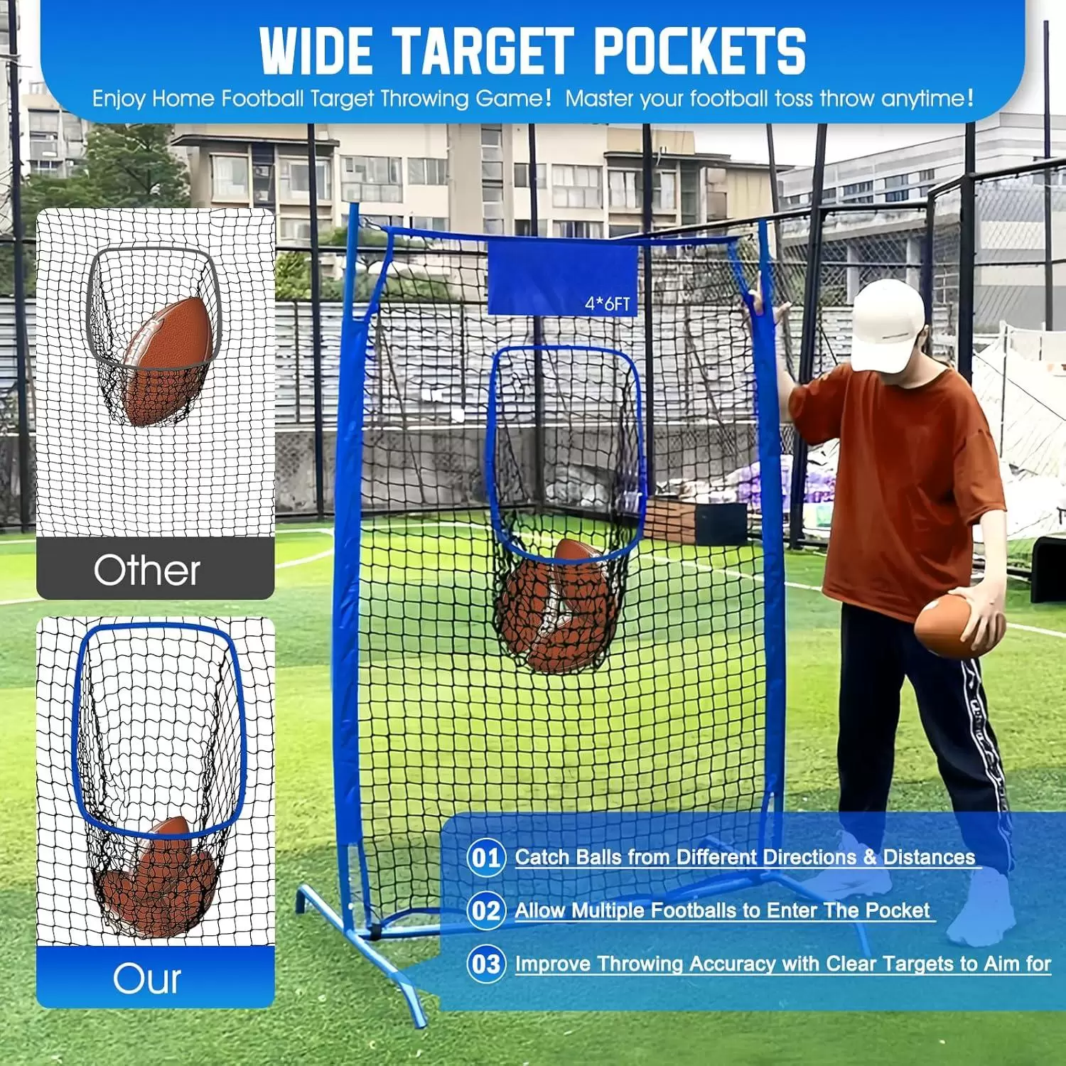 Rede de treino de lan&ccedil;amento de rugby I