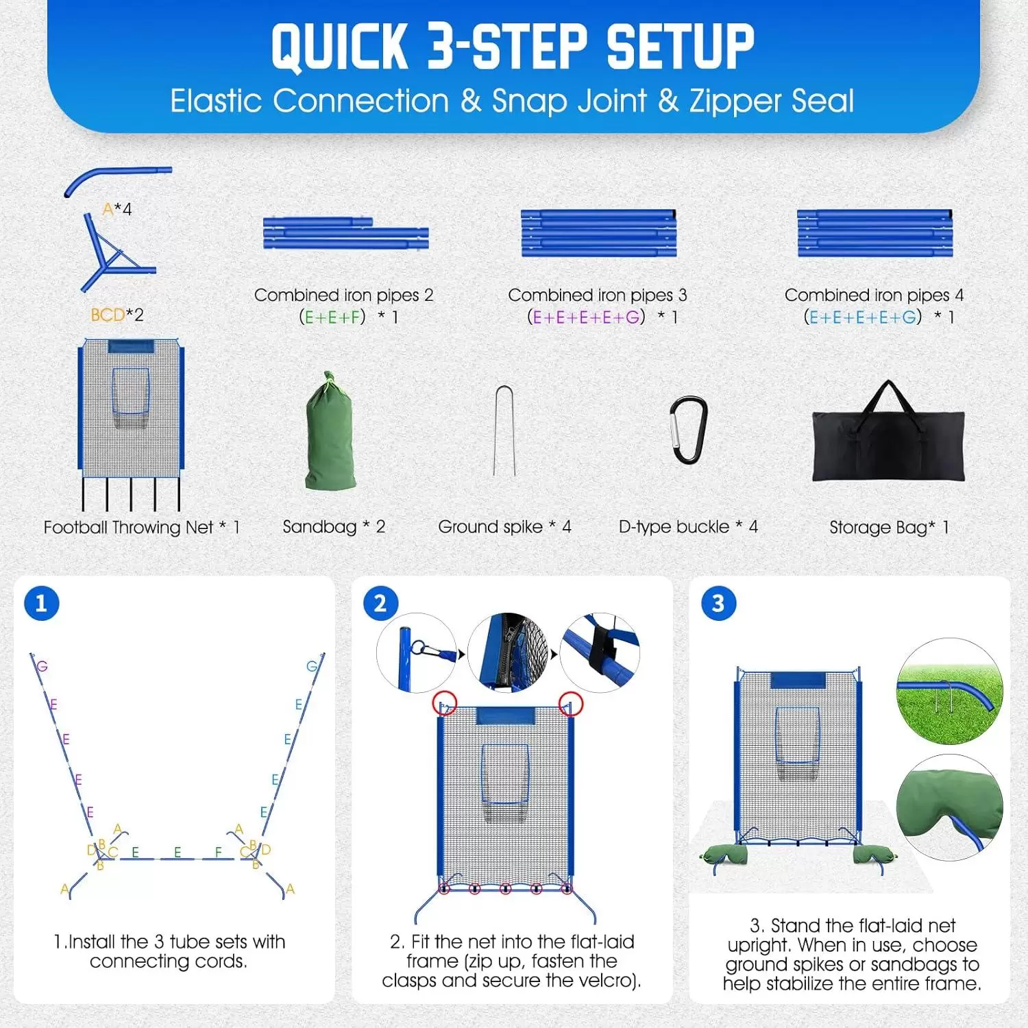 Rede de treino de lan&ccedil;amento de rugby I
