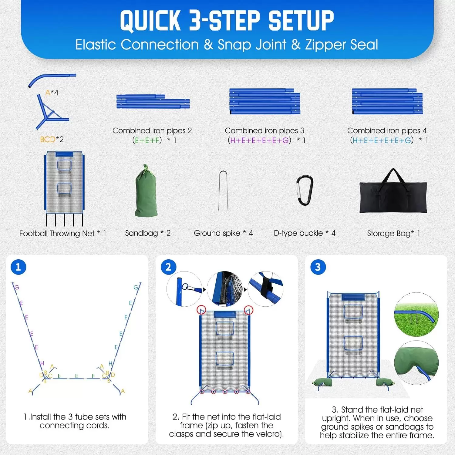 Rede de treino de lan&ccedil;amento de rugby II