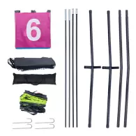 Rede de pr&aacute;tica de disc golf digital 2,13 m x 2,13 m