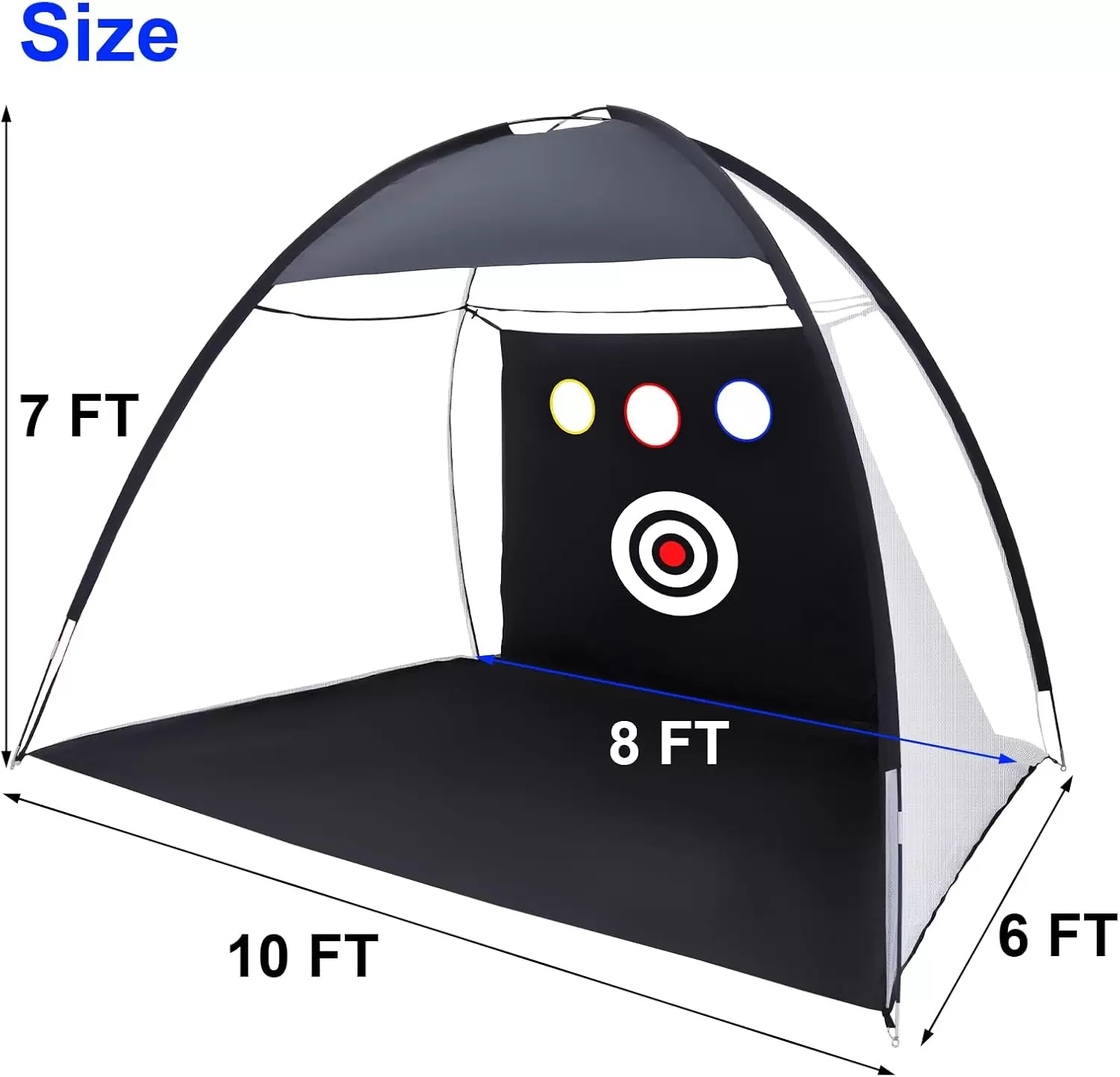 Rede de pr&aacute;tica de golfe estilo tenda &Iota;