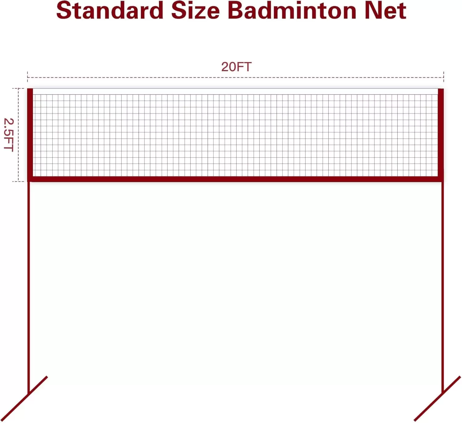Rede de badminton (apenas a rede)
