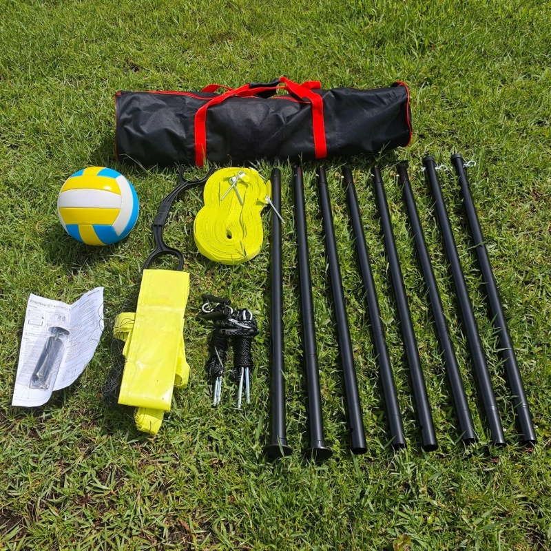 Rede de treino de voleibol multifuncional com comprimento ajust&aacute;vel